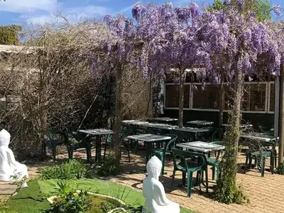 Jardin de l'établissement Chalet cosy avec terrasse, 5 personnes, cuisine équipée - API-1-52-1123