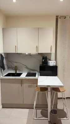 Cuisine ou kitchenette dans l'établissement Studio Prestige