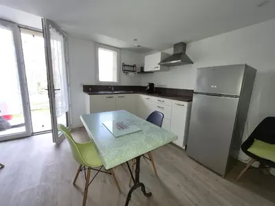 Cuisine ou kitchenette dans l'établissement Chez Helje