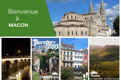 Plan de l'établissement Cosy studio - refait à neuf au centre ville de Mâcon