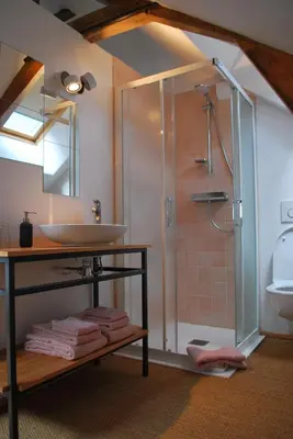 Salle de bains dans l'établissement Maison Le Feu Follet