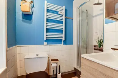 Salle de bains dans l'établissement Appartement cosy, Quartier des Antiquaires, Dijon