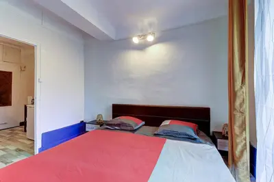Un ou plusieurs lits dans un hébergement de l'établissement Appartement cosy, Quartier des Antiquaires, Dijon