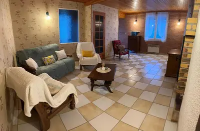 Coin salon dans l'établissement La maison de Lydie