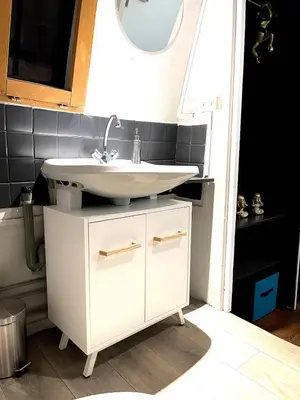 Salle de bains dans l'établissement Le Zola