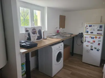 Cuisine ou kitchenette dans l'établissement Appartement cozy T2 dans maison en RDC proche de Chalon sur Saone