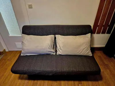 Coin salon dans l'établissement Cozy & quiet studio, comfortable, free parking