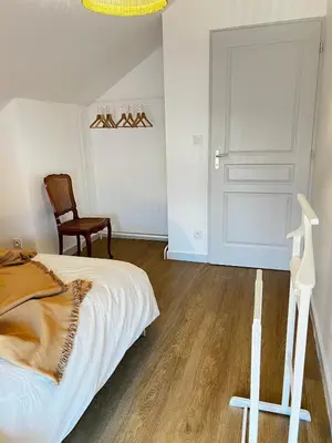 Un ou plusieurs lits dans un hébergement de l'établissement Les appartements du lac