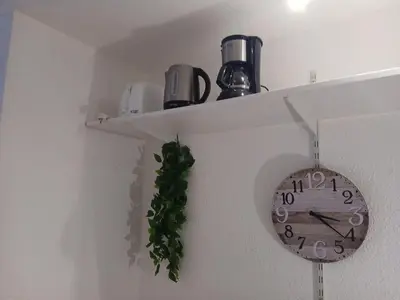 Plateau bouilloire dans l'établissement Les Logis 205 in Paray