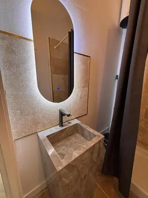 Salle de bains dans l'établissement Le Cocon Dijonnais - Cours Cambronne