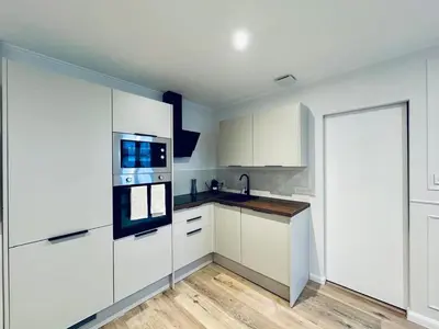 Cuisine ou kitchenette dans l'établissement Le Petit Foch - Gare de Dijon Ville
