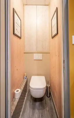 Salle de bains dans l'établissement Ideal apartment for workers
