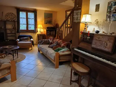 Coin salon dans l'établissement Maison familiale