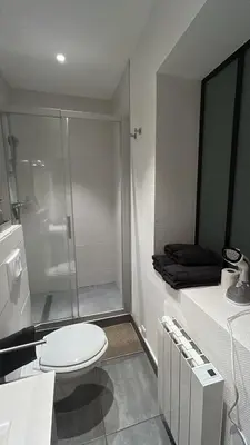 Salle de bains dans l'établissement le charme