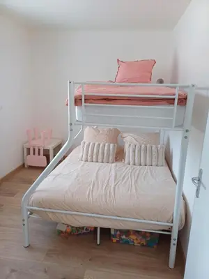 Un ou plusieurs lits dans un hébergement de l'établissement Maison neuve plein pied