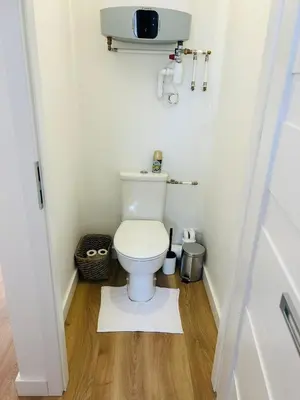 Salle de bains dans l'établissement L'arquebuse - Gare Dijon