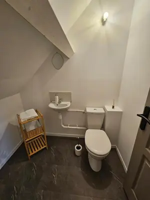 Salle de bains dans l'établissement Le Clos Simonin