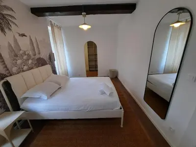 Un ou plusieurs lits dans un hébergement de l'établissement Le Château d'Eau - Maison, 80m2, Lumineuse & Calme
