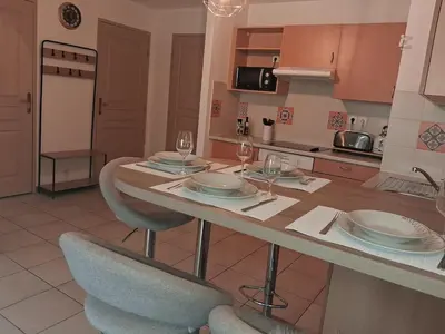 Cuisine ou kitchenette dans l'établissement welcome toEspace Zen