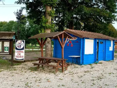 Plan de l'établissement Mobil-home 6 pers avec terrasse au camping Arquebuse - API-1-52-1364