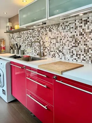 Cuisine ou kitchenette dans l'établissement Loft atypique, charme & confort