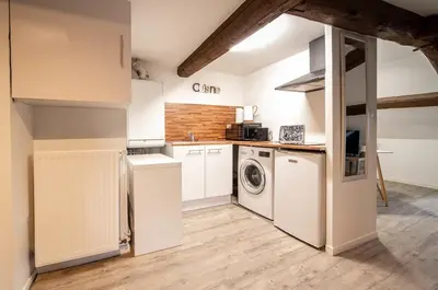 Cuisine ou kitchenette dans l'établissement La Citadelle 1