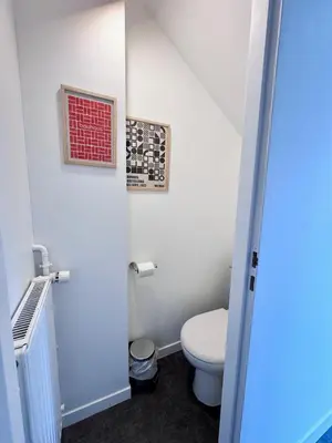 Salle de bains dans l'établissement Maison de caractère au cœur du village