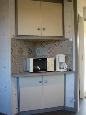 Cuisine ou kitchenette dans l'établissement ZEcamping 4 animaux acceptés avec piscine couverte et restaurant