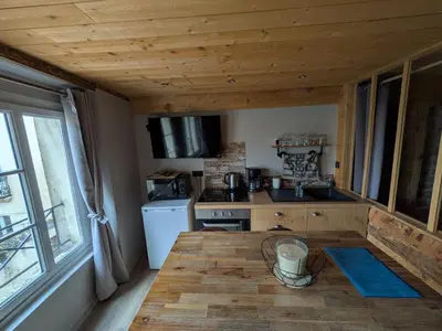 Cuisine ou kitchenette dans l'établissement La darbella
