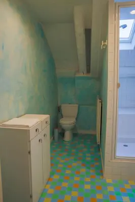 Salle de bains dans l'établissement L'Ancien Relais