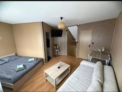 Un ou plusieurs lits dans un hébergement de l'établissement Studio - Chalon-sur-Saône
