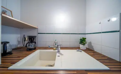 Cuisine ou kitchenette dans l'établissement Grand 70m2 - Gare à pied - Fibre - Parking