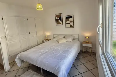 Un ou plusieurs lits dans un hébergement de l'établissement Apartment for 4 people