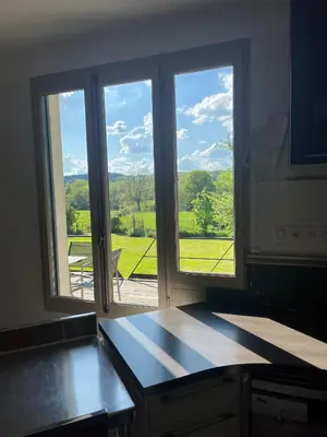 Vue générale sur la montagne ou vue sur la montagne depuis la maison de vacances