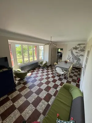 Coin salon dans l'établissement Au bord d'Arroux