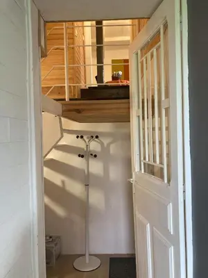 Salle de bains dans l'établissement Les Hirondelles