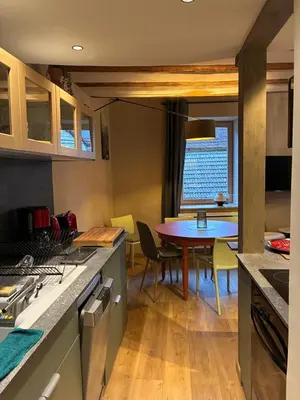 Cuisine ou kitchenette dans l'établissement Loft Cocooning et Lumineux