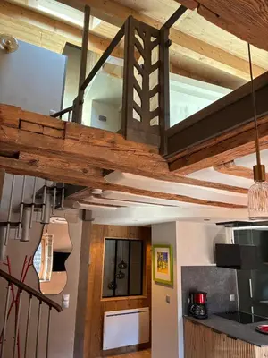 Cuisine ou kitchenette dans l'établissement Loft Cocooning et Lumineux