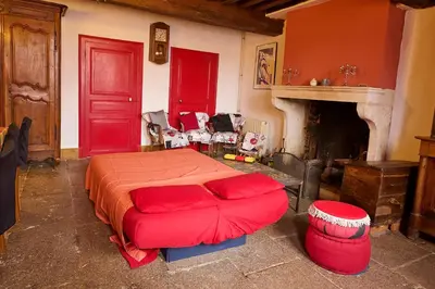 Un ou plusieurs lits dans un hébergement de l'établissement Chênesaint house in Morvan