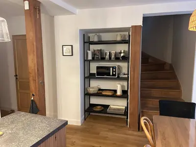 Cuisine ou kitchenette dans l'établissement Maison De Charme En Bourgogne