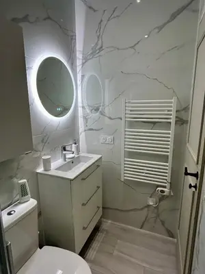 Salle de bains dans l'établissement Maison De Charme En Bourgogne