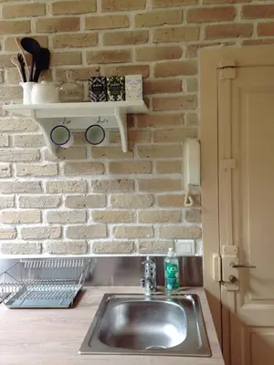 Cuisine ou kitchenette dans l'établissement Le Petit Beurre