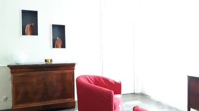 Coin salon dans l'établissement Les Boiseries
