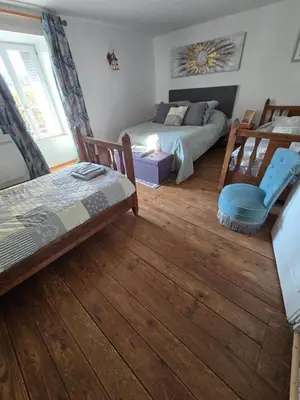 Un ou plusieurs lits dans un hébergement de l'établissement Gîte 2 du Château de Feschaux
