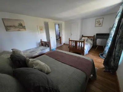 Un ou plusieurs lits dans un hébergement de l'établissement Gîte 2 du Château de Feschaux