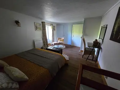 Un ou plusieurs lits dans un hébergement de l'établissement Gîte 2 du Château de Feschaux