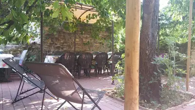 Jardin de l'établissement Chez Laurence