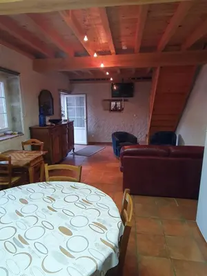 Coin salon dans l'établissement Cottage 2 personnes
