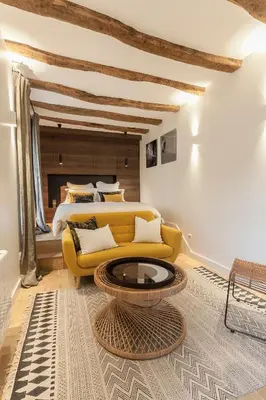 Coin salon dans l'établissement Maison TANDEM