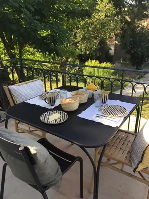 Balcon ou terrasse dans l'établissement Maison TANDEM